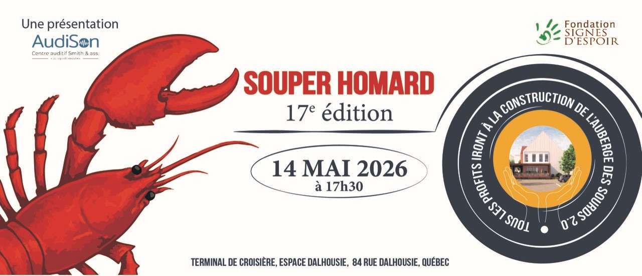 17eme édition Souper homard - Signes d'Espoir
